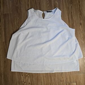 Apt. 9 White Sleeveless Blouse